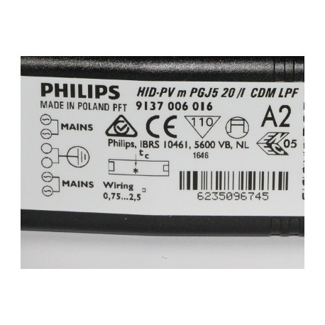 PHILIPS HID-PV m PGJ5 20/I CDM LPF