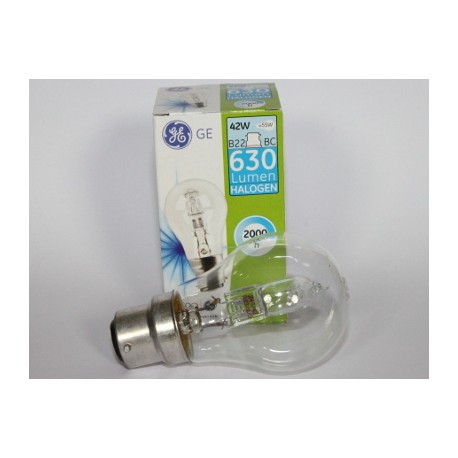 Halogen light bulb GE 42W B22 ( bayonet )