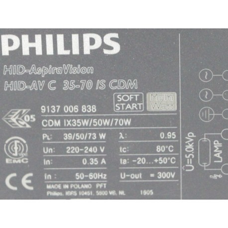 PHILIPS ΕΚΡΥΨΕ-AV 35-70 ΕΊΝΑΙ CDM