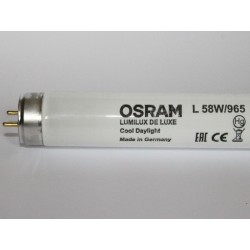 OSRAM L58W/965 LUMILUX DE LUXE Fría Luz del día