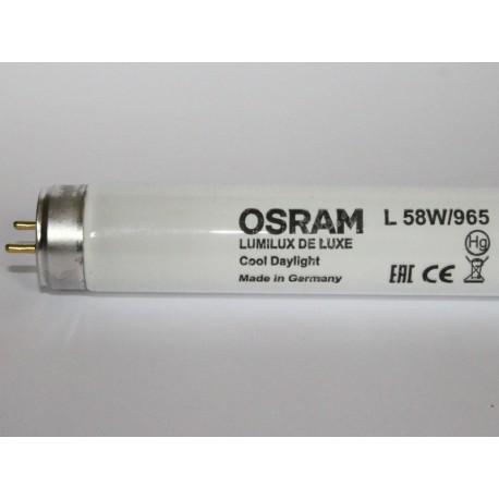 OSRAM L58W/965 LUMILUX DE LUXE Cool Daylight