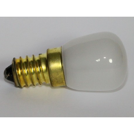 Bombilla de SAN 26X54 MM, E14 15W 230V ESMERILADO