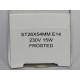 Lampan ST 26X54 MM, E14 230V 15W FROSTAT