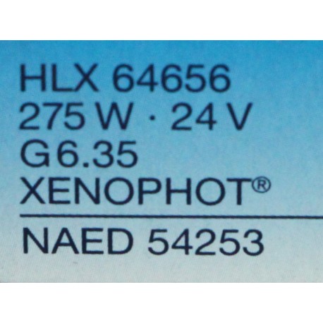 Osram Xenophot 64656 HLX 275W 24V, FNT G6.35