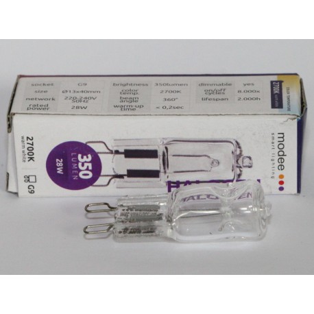 Ampoule halogène G9 28W