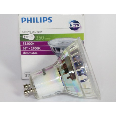 10 x Philips Master LED spot emisor gu10 3,7-35w 4000k frío regulable LED 36d