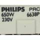 glühlampe Philips 6638P 650W 230V GY9.5 FRL Broadway