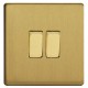 Switch key double in brushed brass