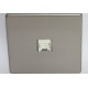 Internet socket RJ 45 cat. 6 brushed steel