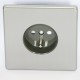 Outlet brushed steel