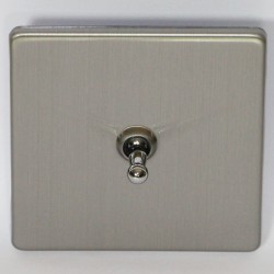 Lever switch water drop made of brushed stainless steel