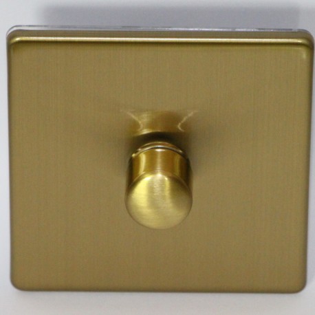 Interrupteur variateur rotatif en laiton brossé