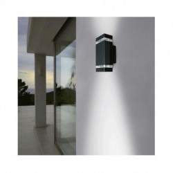 Applique Murale LED GU10 x 2 Gris Anthracite