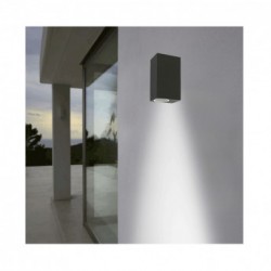 Applique Murale LED GU10 x 2 Gris Anthracite