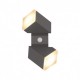 Wall sconce LED GU10 x 2, Charcoal Gray