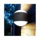 Applique murale LED 10W gris 4000 Kelvin IP54 660 lumen