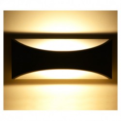 Applique murale LED 12W gris 3000 Kelvin IP65 660 lumen