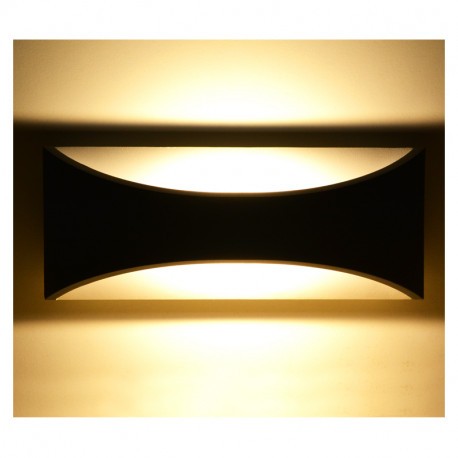 Lámpara de pared LED GU10 x 2, Gris Carbón