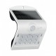Applique Murale LED 1,5W solaire détecteur 4000 Kelvin blanc IP65 240 lumen