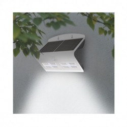 Applique Murale LED 6,8W solaire détecteur 4000 Kelvin blanc IP65 880 lumen