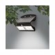 Applique Murale LED 6,8W solaire détecteur 4000 Kelvin noir IP65 880 lumen