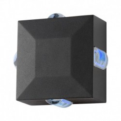 Applique Murale Carré LED 6W Diffuseur Bleu Gris IP54