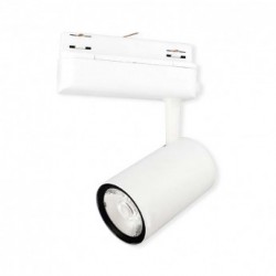 Spot LED sur Rail Blanc 25W 4000°K 2300 LM ( 3 phases )