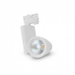 Spot LED sur Rail Blanc 35W 4000°K 3200 LM + Adaptateur rail 3 allumages