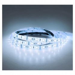 Ruban à LED 6700 Kelvin 5m 30 LED/m 72W IP65 24V. Puissance 72W ( 900 lumen / mètre )