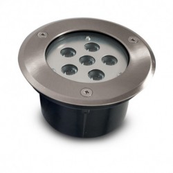 Spot LED Encastrable Sol Rond Inox Ø150MM 6W 230V 4500°K IP67