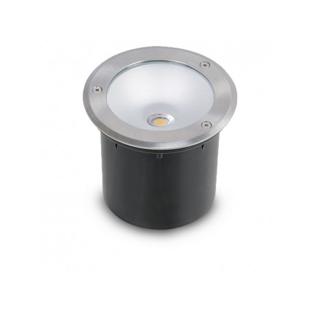 Spot LED Encastrable Sol Rond Inox 3W 230V 4500°K IP65