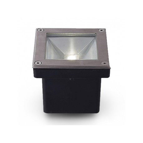 Spot LED Encastrable Sol Carré Inox 5W 4000°K