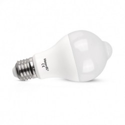 Ampoule LED + Détecteur E27 12W 4000 Kelvin lumière blanche 1100 lumen
