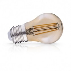 Ampoule LED sphérique dorée E27 G45 Filament 4W 2700 Kelvin 440 lumen