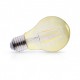 Ampoule filament LED dorée E27 4W 2700 Kelvin blanc chaud 440 lumen