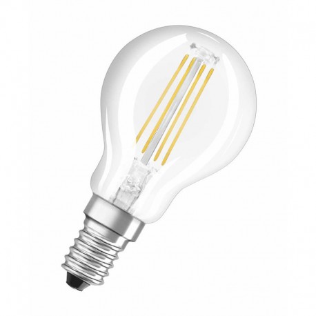 Bulb spherical filament LED E14 G45 OSRAM 4W 2700 Kelvin warm white 470  lumen