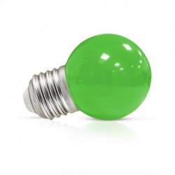 Ampoule LED sphérique E27 G45 1W vert