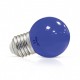 Ampoule LED sphérique E27 G45 1W bleue