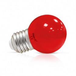 Ampoule LED sphérique E27 G45 1W rouge