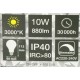 Ampoule LED E27 dimmable 10W 3000 Kelvin blanc chaud