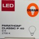 LED birne, sphärische G45 6W/827 E27