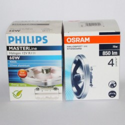 OSRAM replaces PHILIPS MASTERLine 111 G53 60W 12V 45D