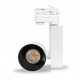 LED spotlight, LED sobre riel blanco 40W 3000 Kelvin, 4200 lúmenes Adaptador de 3 veces