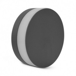 Applique murale LED rond anthracite 10W 3000 Kelvin IP54