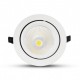 Lampe LED 60W 4000 Kelvin ronde inclinable et orientable 4800 lumen