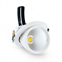 Lampe LED 40W 4000 Kelvin ronde inclinable et orientable 3500 lumen