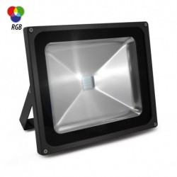 Projecteur couleur LED RGB 50W extérieur + télécommande