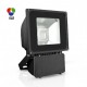 Projecteur couleur LED RGB 80W extérieur + télécommande