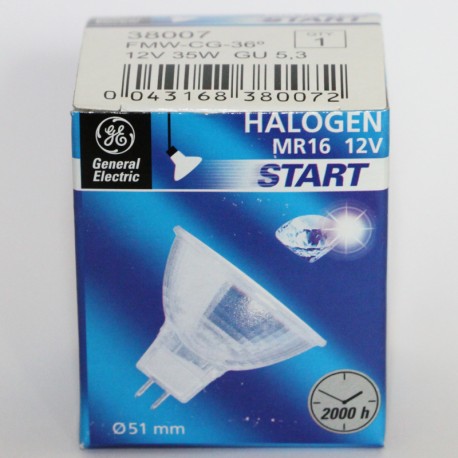 Halogeen lamp, GE MR16 ALU 35W 