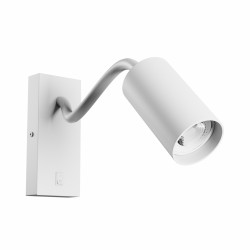 Applique Murale Intérieure Squalla Variosa Flexi Switch GU10 - Design Moderne Blanc, 230V IP20